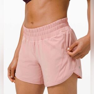 Lululemon Track That Mid-Rise Lined Short 5"/ Pink Puff/ Size 8 (worn once)